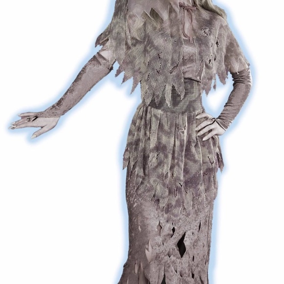 Adult ghostly gal zombie scary Halloween costume one size fits most adults - Picture 3 of 15